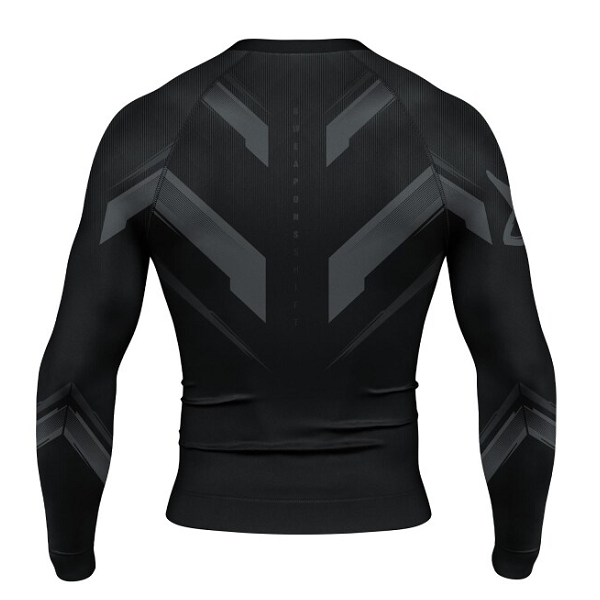 8 Weapons Longsleeve Rash Guard 8 Weapons Rashguard LS Shift Black-Black