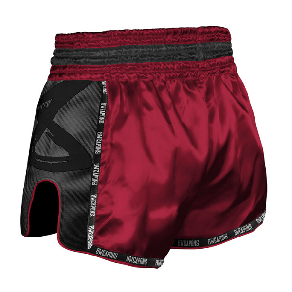 8 Weapons Muay Thai Shorts 8 Weapons Shorts Carbon Red Dawn Red