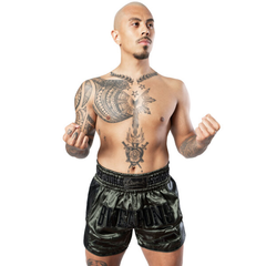 8 Weapons Muay Thai Shorts 8 Weapons Shorts Carbon Underworld Olive