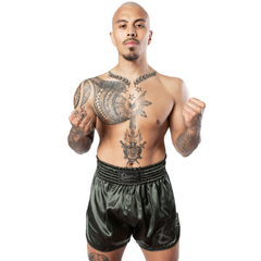8 Weapons Muay Thai Shorts 8 Weapons Strike Shorts Olive