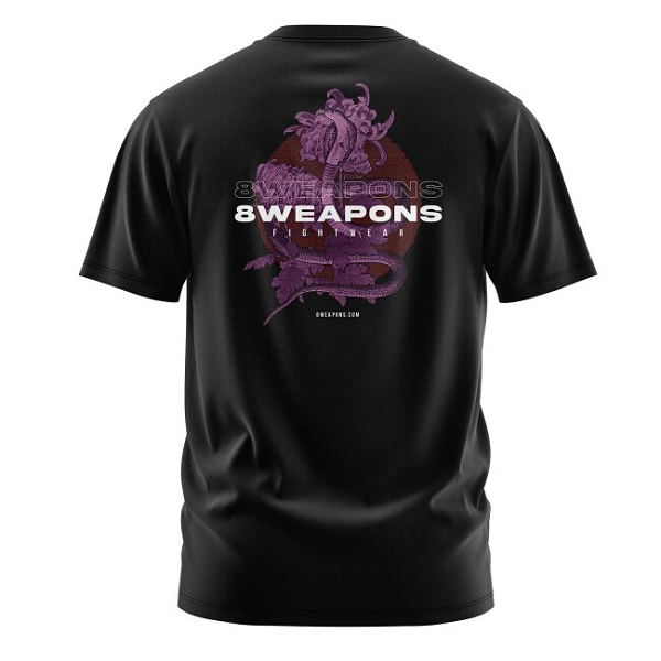 8 Weapons Muay Thai T Shirts 8 Weapons T-Shirt Cobra Oversize Black