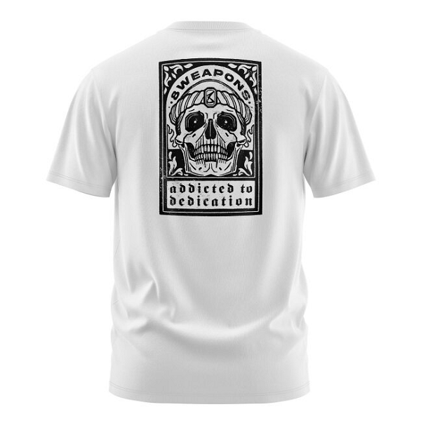 8 Weapons Muay Thai T Shirts 8 Weapons T-Shirt Dedication Oversize White