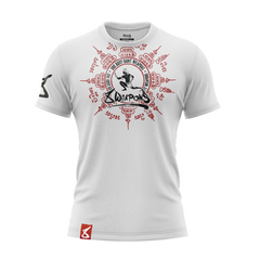 8 Weapons Muay Thai T Shirts 8 Weapons T-Shirt Eight Ways Yant White