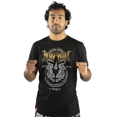 8 Weapons Muay Thai T Shirts 8 Weapons T-Shirt Sak Yant Tigers Black