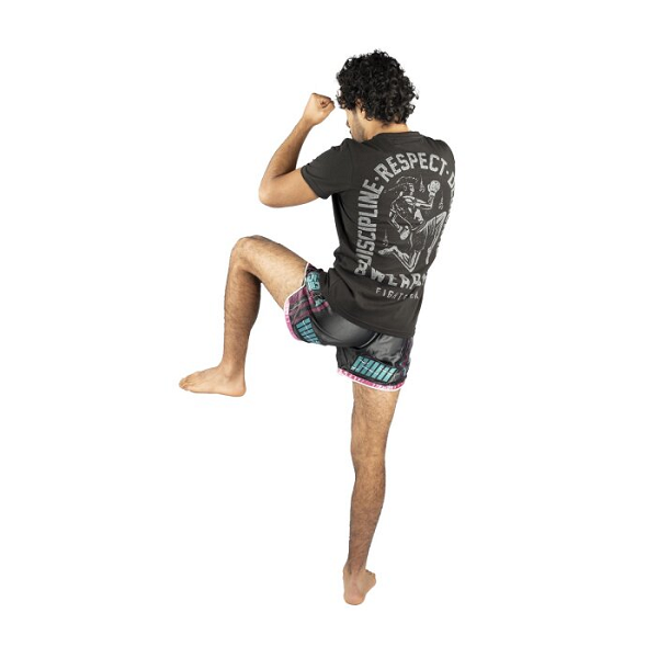 8 Weapons Muay Thai T Shirts 8 Weapons T-Shirt Tombstone Black