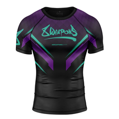 8 Weapons Short Sleeve Rashguards 8 Weapons Rashguard SS Shift Cyber