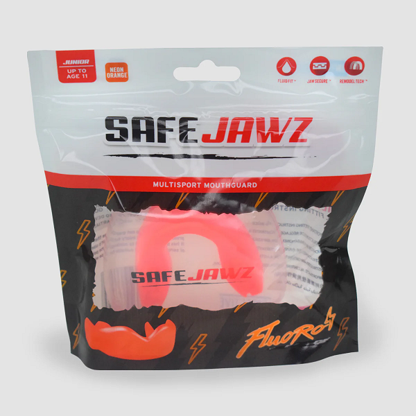 Safejawz Intro Range Mouthguard Fluro Orange
