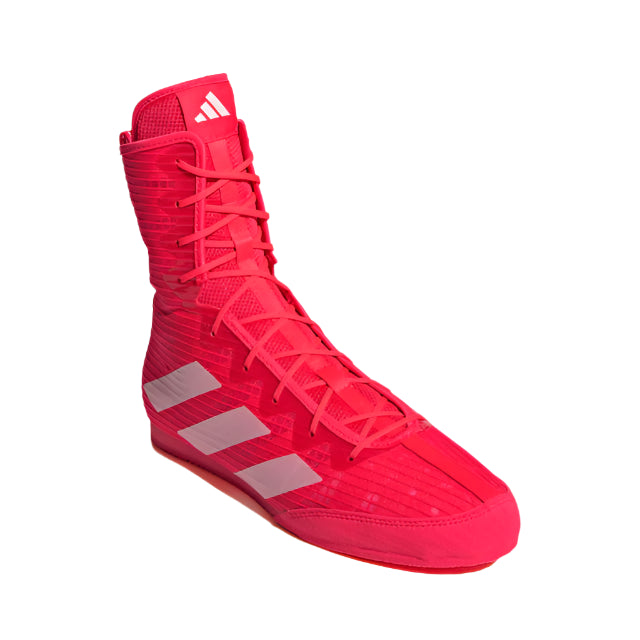 Adidas Box Hog 4 Boxing Boots - Red/Metallic/Black