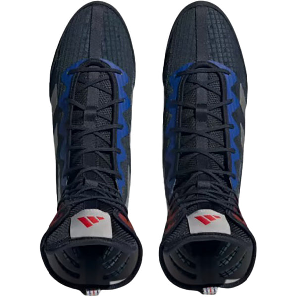 Adidas Boxing Boots Adidas Box Hog 4 Boxing Shoes Boots - Legend Ink Silver/Grey