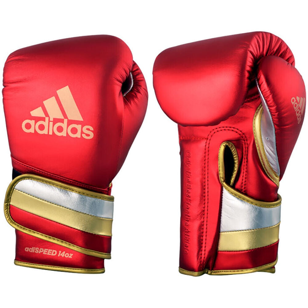 Adidas. Boxing Gloves 14oz Adidas Adispeed Speed Pro Boxing Gloves - Metallic Red