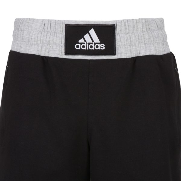Adidas Boxwear Traditional Boxing Shorts Black Grey