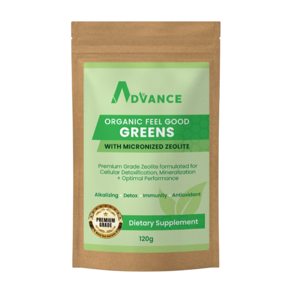 Advance Nutrition Supplements Advance Organic Feel Good Greens + Clinoptilolite Zeolite