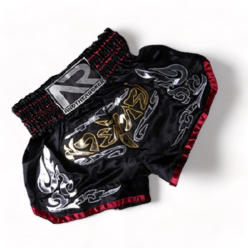 Another Boxer Muay Thai Shorts Another Boxer Muay Thai Shorts Black Red