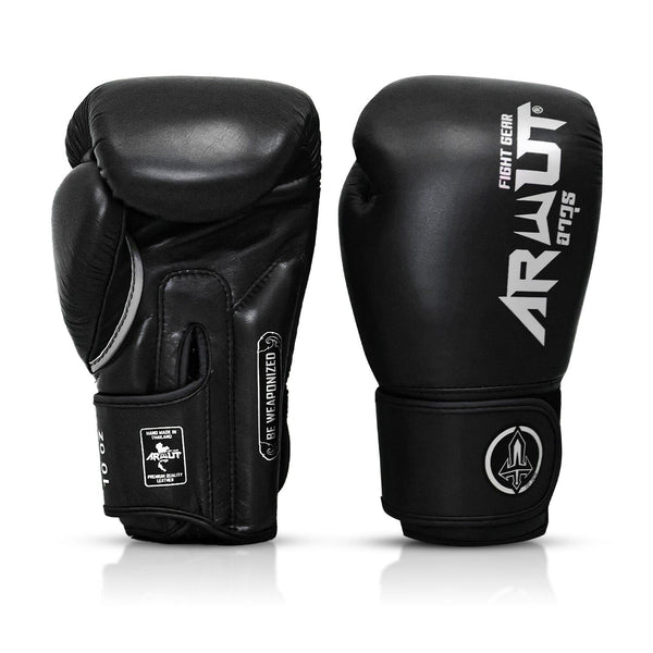 Arwut Fight Gear Boxing Gloves Arwut Boxing Gloves BG5 Jet Black