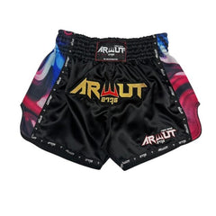Arwut Fight Gear Muay Thai Shorts Arwut Retro Muay Thai Shorts Illusion Black/Red