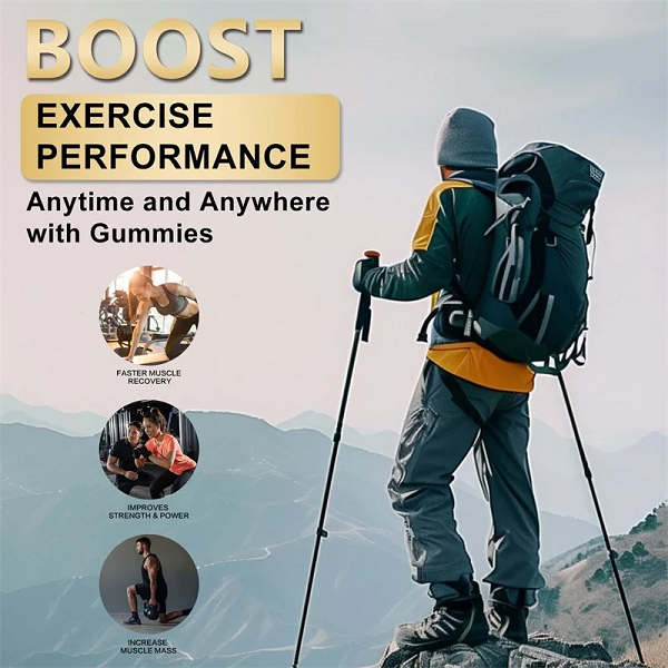 Buporai Supplements Buporai Monohydrate Creatine Gummies Apple 60