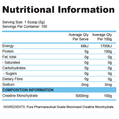 Day One Supplements Day One Creatine Monohydrate