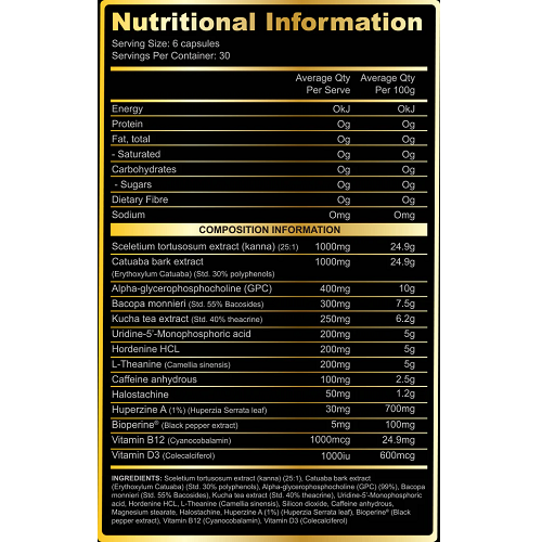 Day One Supplements Day One Performance Hacker 180 Capsules