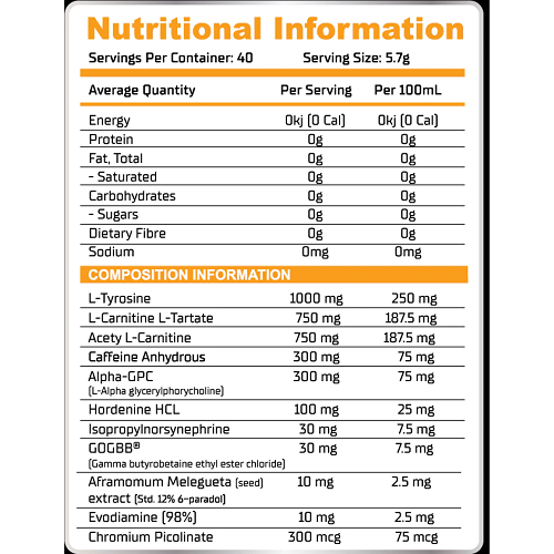Day One Supplements Day One Vanish Premium Thermogenic Mango Nectar