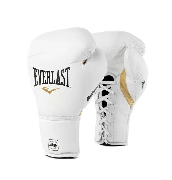 Everlast Boxing Gloves White/Gold / 12oz Everlast Mx2 Pro Training Boxing Gloves Lace Up