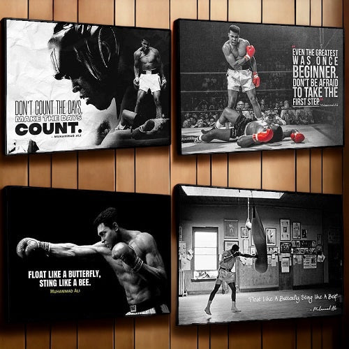 Fight Legacy Memorabilia Posters & Banners Ali Inspirational Quotes Canvas Range