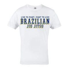 Fight Tees T Shirts Fight Tees BJJ Live To Fight T Shirt