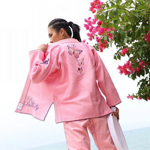 Fluory BJJ BJJ Female Fluory Grappling Butterfly BJJ Gi Pink