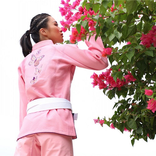 Fluory BJJ BJJ Female Fluory Grappling Butterfly BJJ Gi Pink