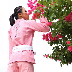Fluory BJJ BJJ Female Fluory Grappling Butterfly BJJ Gi Pink