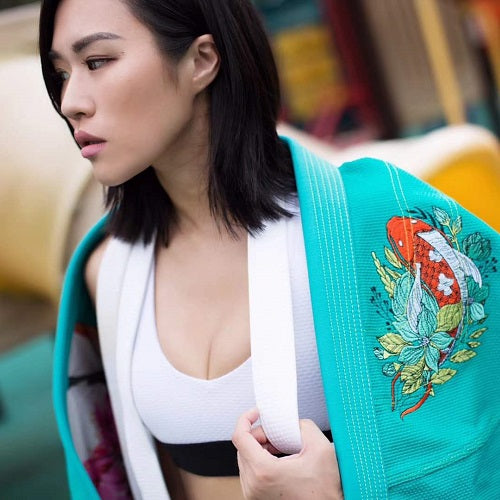 Fluory BJJ BJJ Female Fluory Grappling Kio Fish BJJ Gi Green