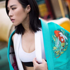 Fluory BJJ BJJ Female Fluory Grappling Kio Fish BJJ Gi Green