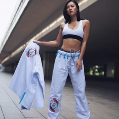 Fluory BJJ BJJ Female Fluory Grappling Kio Fish BJJ Gi White