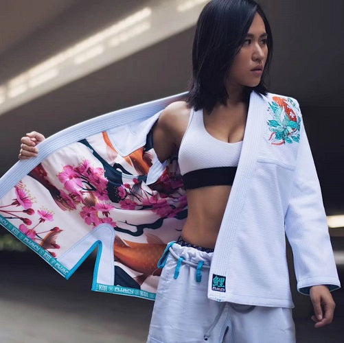 Fluory BJJ BJJ Female Fluory Grappling Kio Fish BJJ Gi White