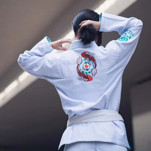 Fluory BJJ BJJ Female Fluory Grappling Kio Fish BJJ Gi White