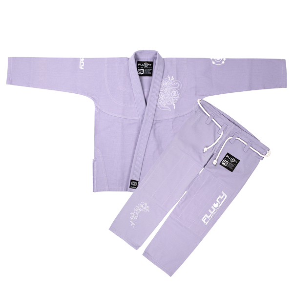 Fluory BJJ BJJ Female Fluory Grappling Snakes & Roses BJJ Gi Light Purple