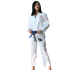 Fluory BJJ BJJ Female Fluory Grappling Swallow BJJ Gi White