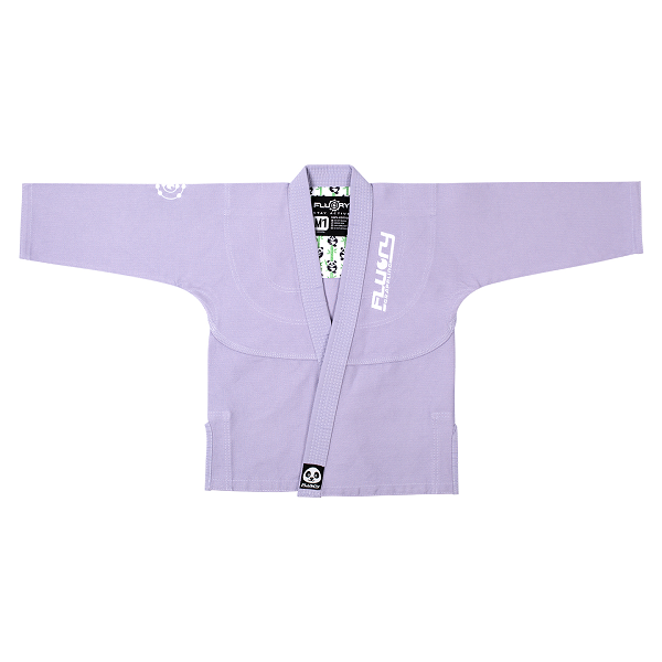 Fluory BJJ BJJ Kids Fluory Grappling Panda Kids BJJ Gi Light Purple