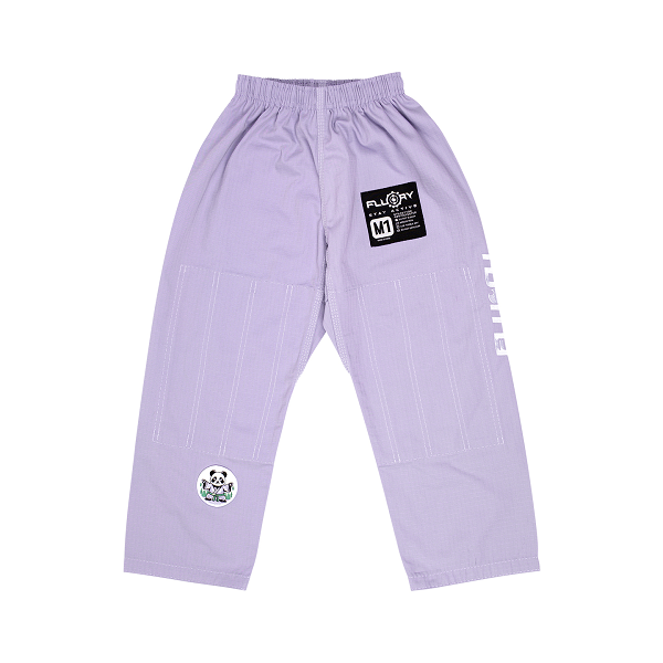 Fluory BJJ BJJ Kids Fluory Grappling Panda Kids BJJ Gi Light Purple
