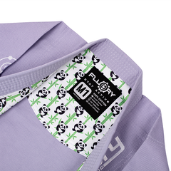 Fluory BJJ BJJ Kids Fluory Grappling Panda Kids BJJ Gi Light Purple