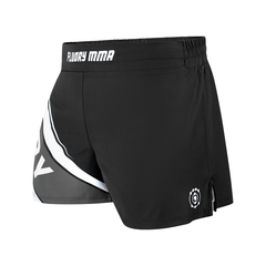 Fluory BJJ MMA Shorts Fluory Grappling MMA Shorts Black