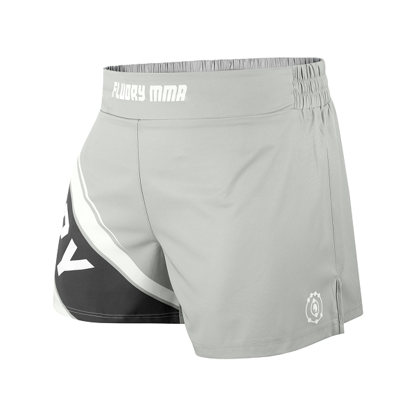 Fluory BJJ MMA Shorts Fluory Grappling MMA Shorts Grey