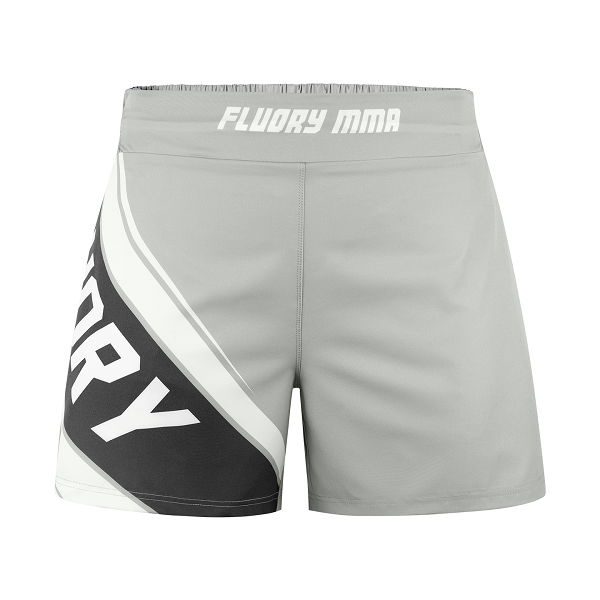 Fluory BJJ MMA Shorts Fluory Grappling MMA Shorts Grey