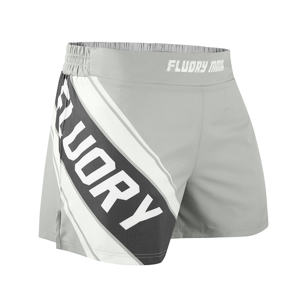 Fluory BJJ MMA Shorts Fluory Grappling MMA Shorts Grey
