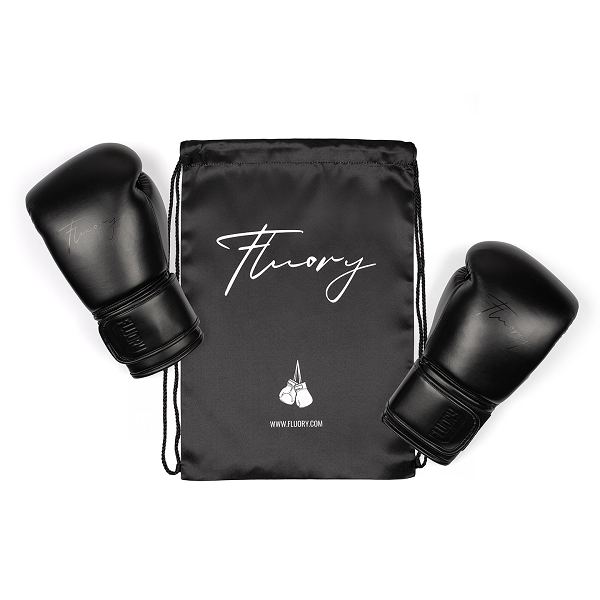 Fluory Muay Thai Boxing Gloves Fluory Boxing Gloves Black