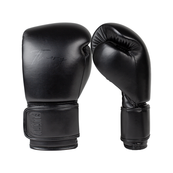 Fluory Muay Thai Boxing Gloves Fluory Boxing Gloves Black