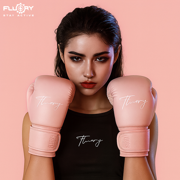 Fluory Muay Thai Boxing Gloves Fluory Boxing Gloves Pink