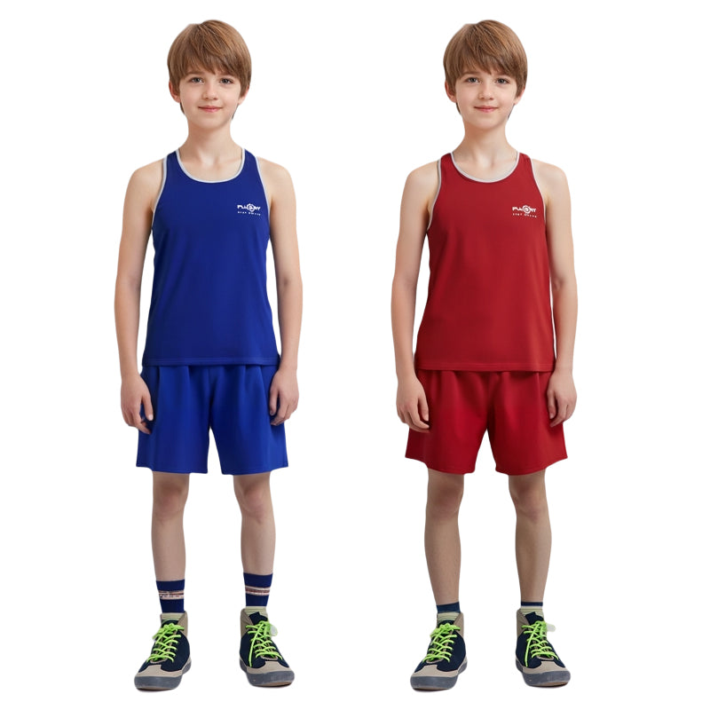 Fluory Muay Thai Boxing Shorts & Singlets AIBA Fluory Amateur Boxing Set