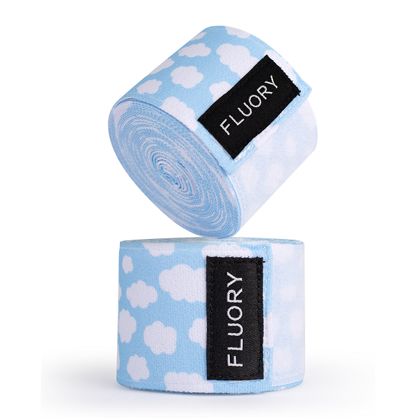 Fluory Muay Thai Hand Wraps & Accessories Fluory Blue Clouds Boxing Handwraps 5m