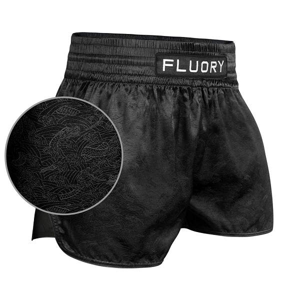 Fluory Muay Thai Muay Thai Shorts Fluory Dragons Muay Thai Shorts Black