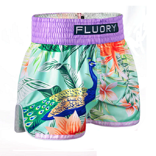 Fluory Muay Thai Muay Thai Shorts Fluory Peacock Dance Muay Thai Shorts